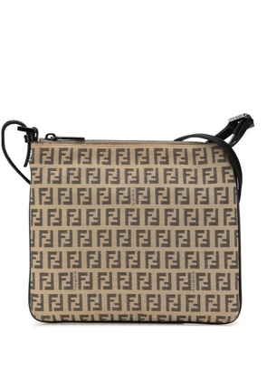 Fendi Pre-Owned 2000-2010 Zucchino Canvas crossbody bag - Brown