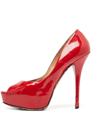 Dolce & Gabbana Pre-Owned 140mm leather heeled pumps - Red