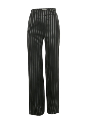 Alexandre Vauthier striped crepe trousers - Black