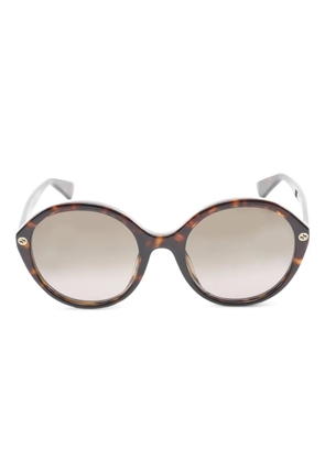 Gucci Pre-Owned 2010s round-frame sunglasses - Brown