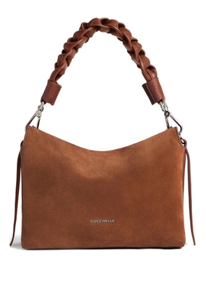 Coccinelle small Boheme braided-handle shoulder bag - Brown