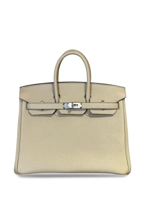 Hermès Pre-Owned 2025 Birkin 25 Togo palladium-hardware tote bag - Gold