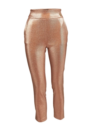Elisabetta Franchi pre-owned metallic lurex trousers - Pink