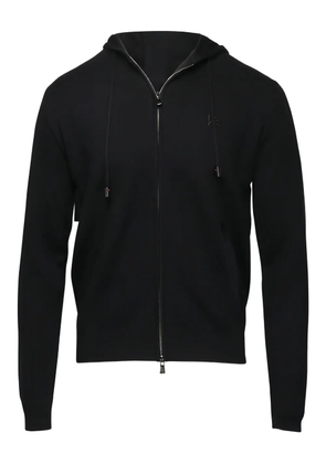 Isaia zip-up hoodie - Black