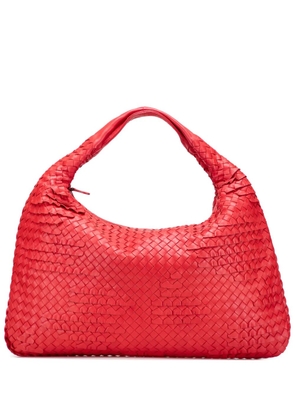Bottega Veneta Pre-Owned 2012-2025 Medium Nappa Intrecciato Ruffle Veneta hobo bag - Red
