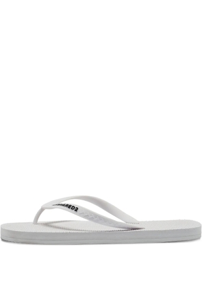 DSQUARED2 rubber flip-flops - White