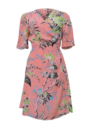DVF Diane von Furstenberg botanical-print wrap midi dress - Pink