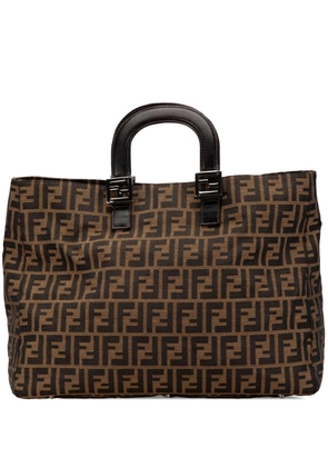 Fendi Pre-Owned 2010-2024 Large Zucca Canvas Twins tote bag - Brown
