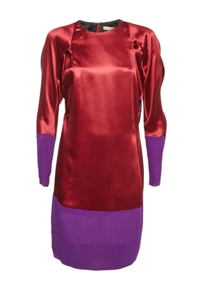 Balenciaga Pre-Owned puff-sleeve silk dress - Red