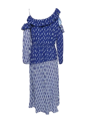 SANDRO lightning ruffle dress - Blue