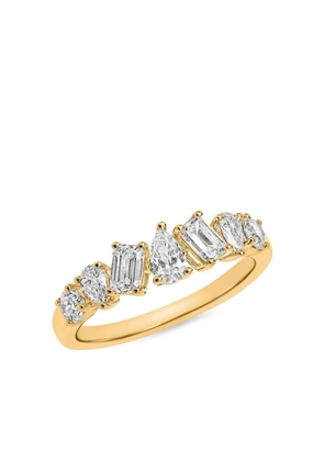 Azzaro gold diamond row ring