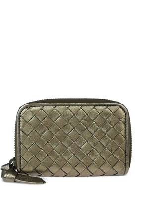 Bottega Veneta Pre-Owned 2007 Intrecciato zip wallet - Gold