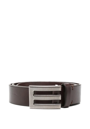 Etro Pre-Owned logo-buckle belt - Brown