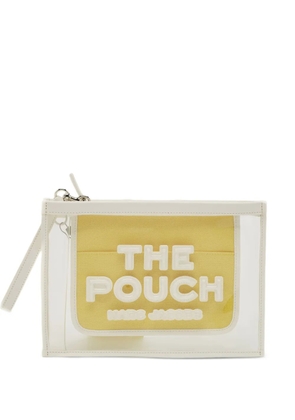 Marc Jacobs Vintage Wristlet leather-panel clutch bag - White