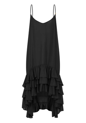 Moschino ruffled midi dress - Black