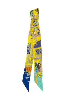 Hermès Pre-Owned 1999-2007 La Maison des Carres Twilly Silk Scarf scarves - Yellow