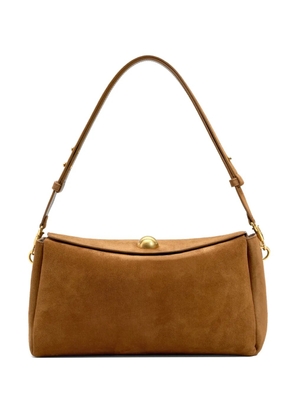 AMI Paris medium Carrousel suede bag - Brown