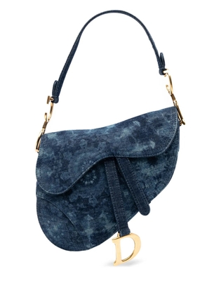 Christian Dior Pre-Owned 2019 Denim Tie Dye Saddle Bag shoulder bag - Blue