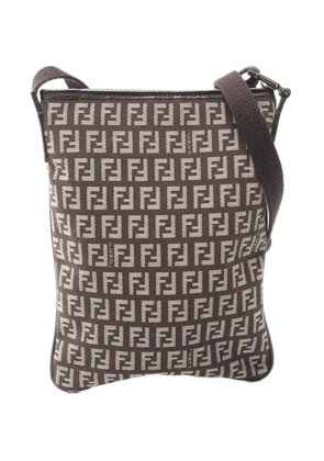 Fendi Pre-Owned 2000-2010 Zucchino Canvas crossbody bag - Brown