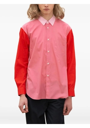 Comme Des Garçons Shirt colour block pocket shirt - Pink