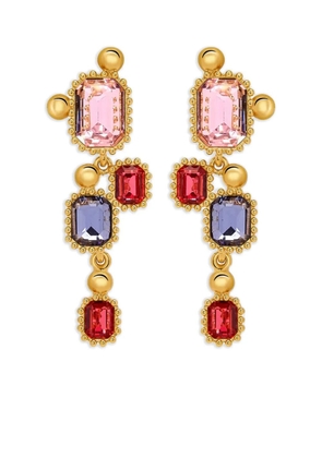 Oscar de la Renta Scramble clip-on earrings - Gold