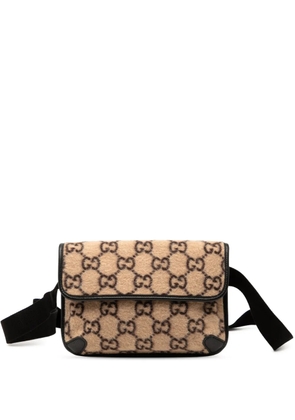 Gucci Pre-Owned 2000-2015 GG Wool Slim belt bag - Brown