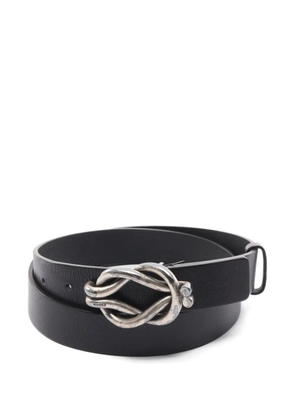 Gucci Pre-Owned 2000s leather knot belt - Black