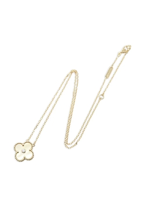 Van Cleef & Arpels Pre-Owned 2010s 18K yellow gold Alhambra diamond necklace