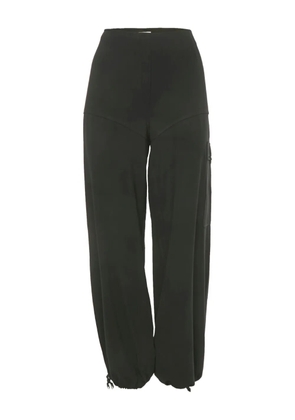 Thierry Mugler Pre-Owned cuffed-ankles trousers - Black