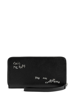 Zadig&Voltaire Compagnon graffiti wallet - Black