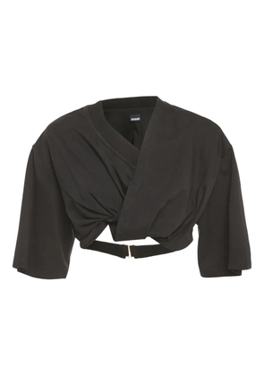 Jacquemus Pre-Owned Le Bahia Court blouse - Black