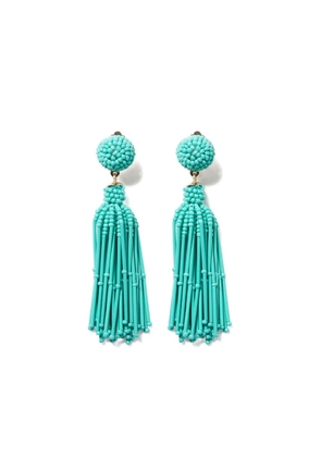 Carolina Herrera tassel earrings - Blue