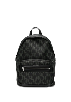 Karl Lagerfeld monogram backpack - Black