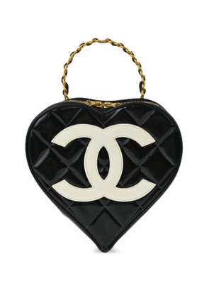 CHANEL Pre-Owned 1995 heart vanity handbag - Black
