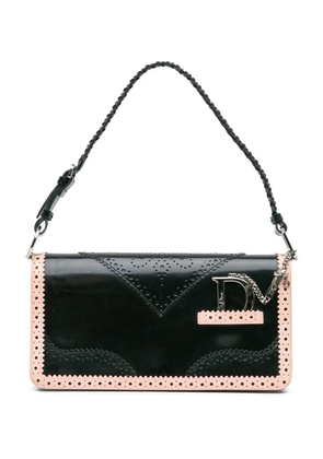Christian Dior Pre-Owned 2004 Leather D'Trick Brogue Spectator Bag shoulder bag - Black