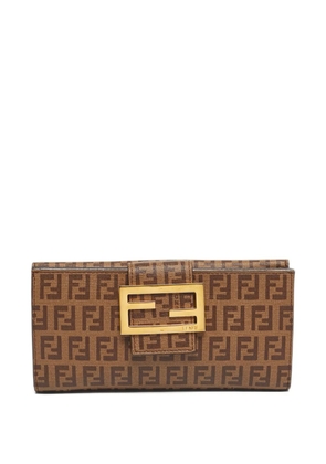 Fendi Pre-Owned The Forever Continental zuchinno-pattern wallet - Brown