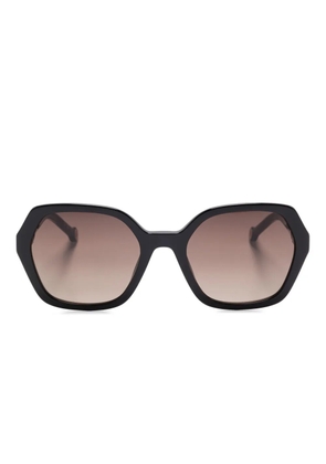 Carolina Herrera geometric-frame sunglasses - Black