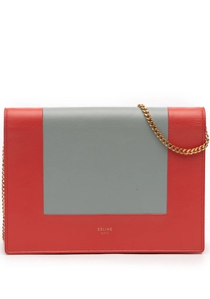 Celine Pre-Owned 2017 Leather Frame Wallet on Chain crossbody bag - Red