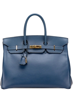 Hermès Pre-Owned 2002 Togo Birkin Retourne 35 handbag - Blue