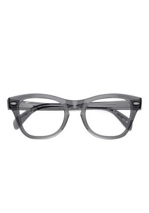 Ray-Ban logo-lettering glasses - Grey