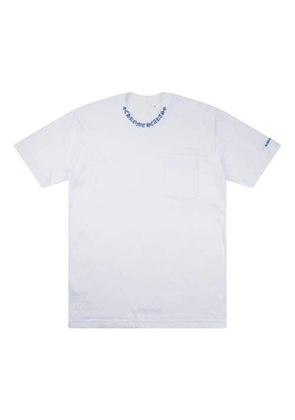Chrome Hearts logo-collar pocket T-shirt - White