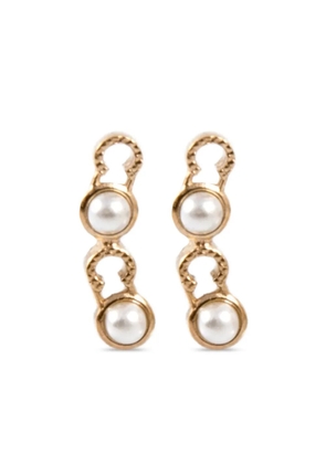 CHANEL Pre-Owned 2000s pearl-embellished earrings - Gold