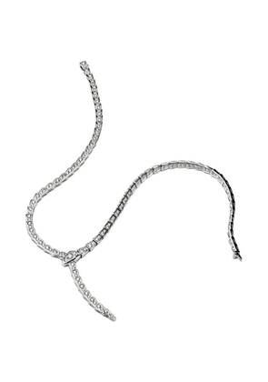 Bvlgari Pre-Owned 18K white gold Serpenti Viper diamond necklace