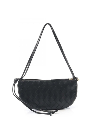 Bottega Veneta Pre-Owned 2012-2025 Small Lambskin Intrecciato Gemelli Double Pouch shoulder bag - Black