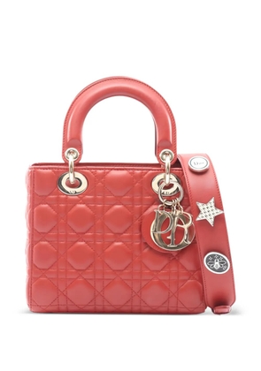 Christian Dior Pre-Owned 2010s small Lady Dior My ABCDior leather handbag - Red