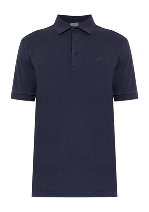 ETRO Embroidered polo shirt - Blue