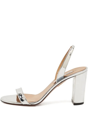 Aquazzura 90mm patent sandals - Silver