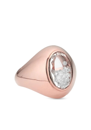 Moritz Glik 18K gold Dedinho diamond and sapphire ring - Pink