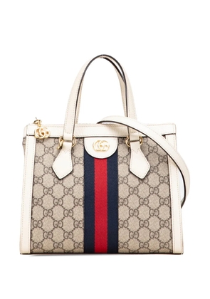 Gucci Pre-Owned 2016-2025 Small GG Supreme Ophidia satchel - Brown