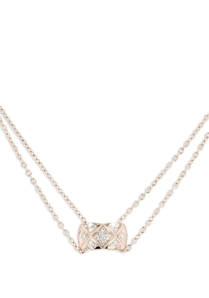 CHANEL Pre-Owned pink gold Coco Crush diamond necklace